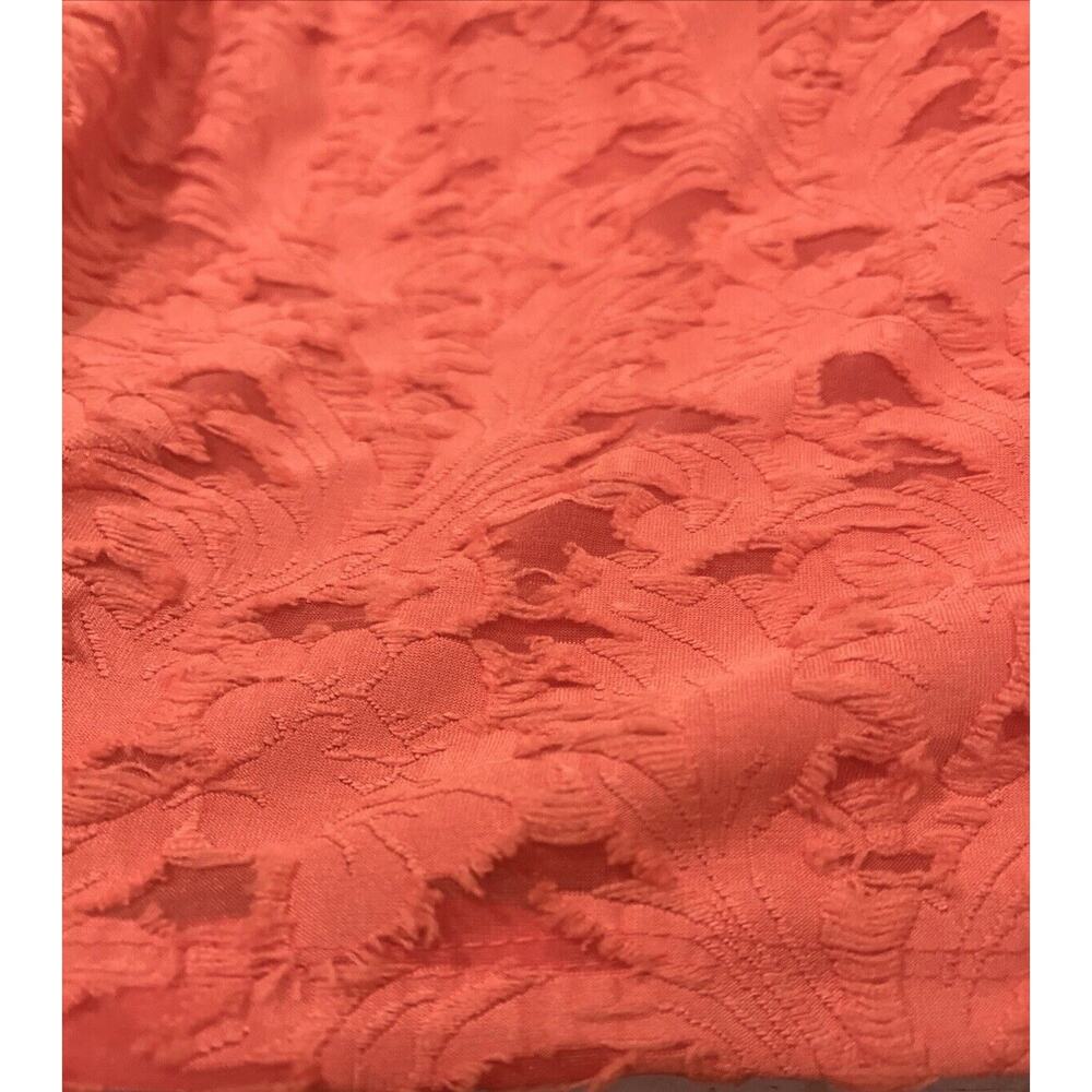 Lauren Conrad Flocked Ruffle Sleeveless Tank Top 3X Women's Shirt Spanish Coral - Picture 14 of 16